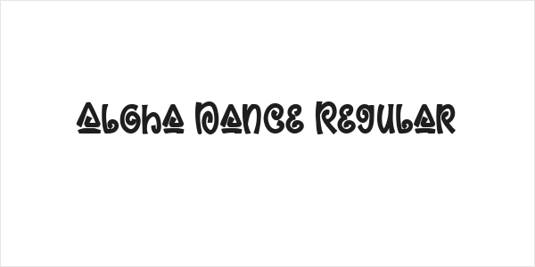 Aloha Dance Regular Logo