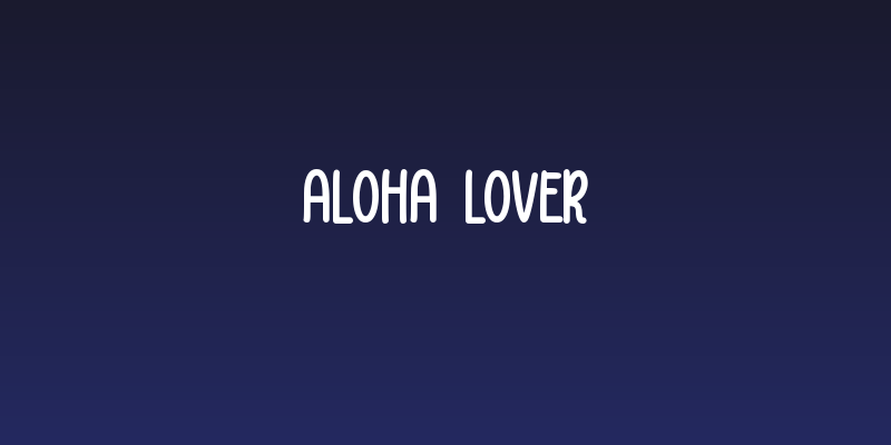 Aloha Lover Social Header