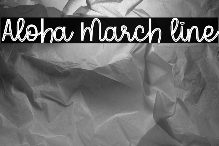 Aloha March line Example 2