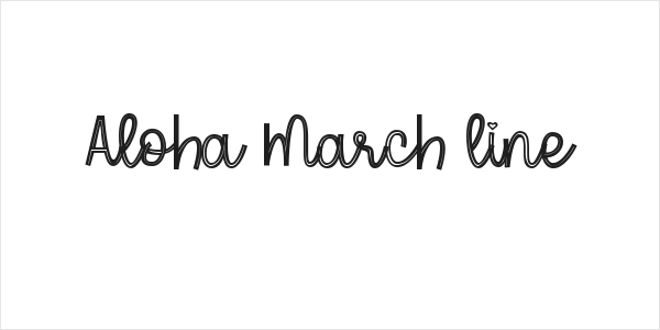 Aloha March line Logo