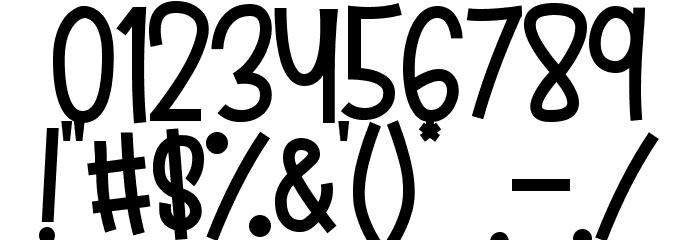 Aloha March Font OTHER CHARS