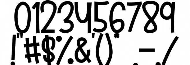 Aloha March Font OTHER CHARS