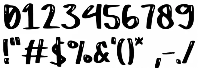 Aloha Obelic GT Demo Fonte OUTROS PERSONAGENS