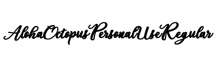 Aloha Octopus Personal Use Regular  Descarca Fonturi Gratis