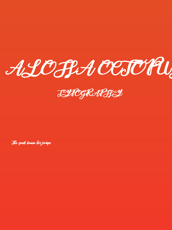 Aloha Octopus Personal Use Regular Poster