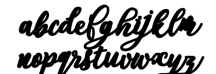Aloha Octopus Personal Use Regular Font LOWERCASE