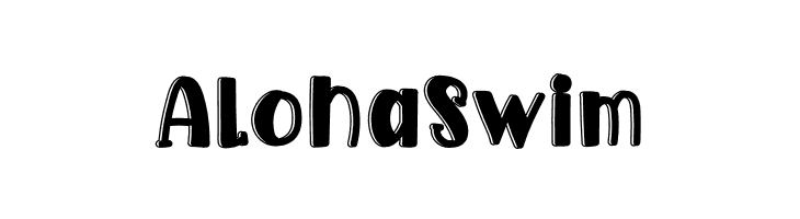 Aloha Swim  Free Fonts Download
