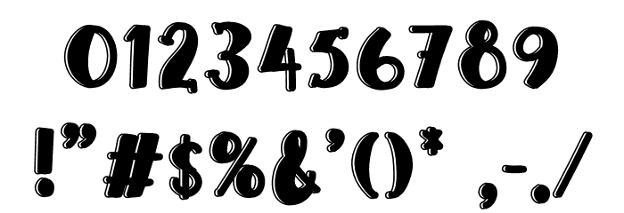 Aloha Swim Font OTHER CHARS
