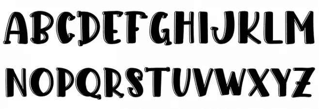 Aloha Swim Font Litere mari
