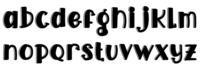 Aloha Swim Font LOWERCASE