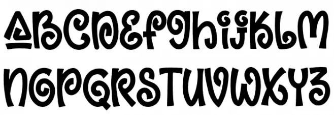 AlohaDance-Regular Schriftart Groß
