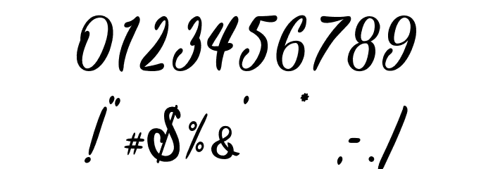 AlohaFriday-PersonalUse Font OTHER CHARS