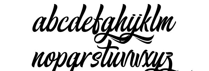 AlohaFriday-PersonalUse Font LOWERCASE