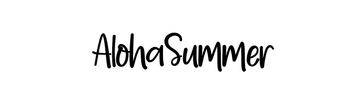 AlohaSummer  font caratteri gratis