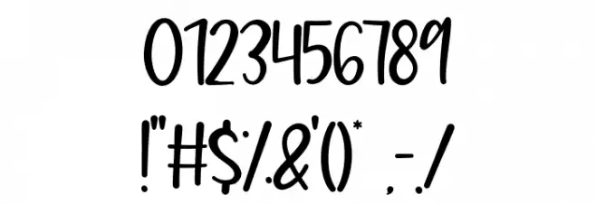 AlohaSummer Font OTHER CHARS