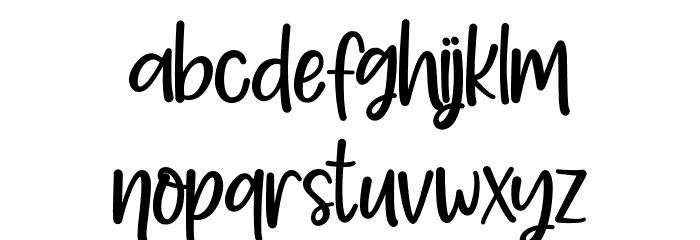 AlohaSummer Font LOWERCASE