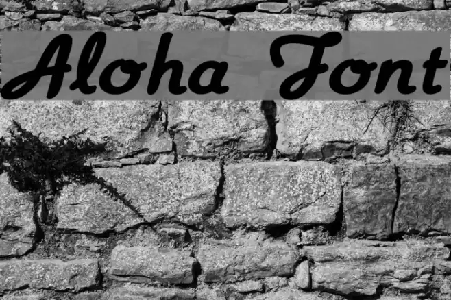 Aloha フォント examples