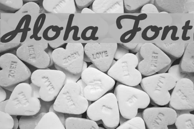 Aloha フォント examples