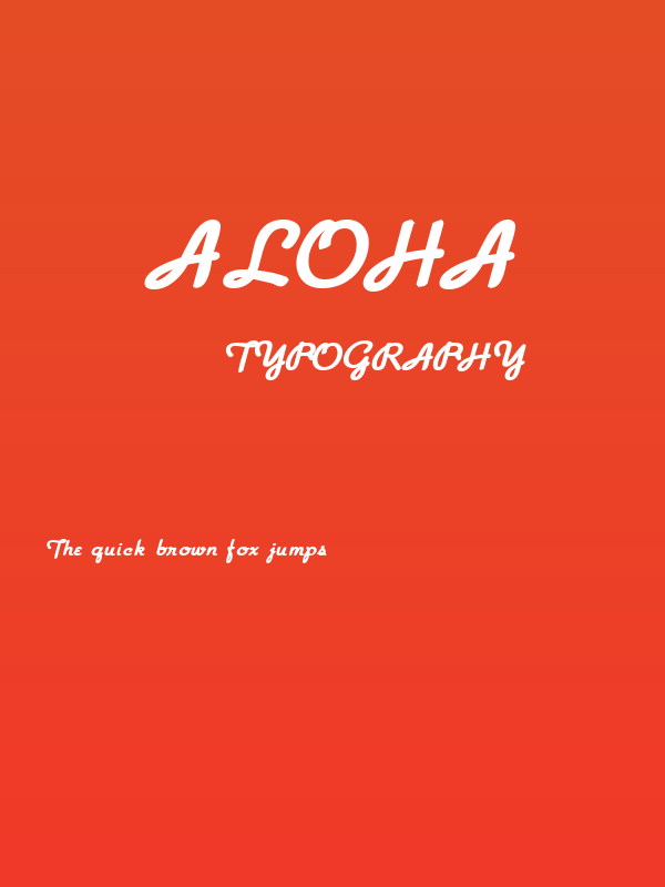 Aloha Poster