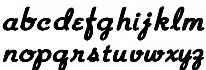 Aloha フォント 小文字