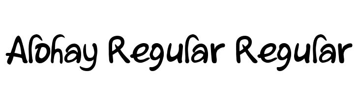 Alohay Regular Regular  フリーフォントのダウンロード