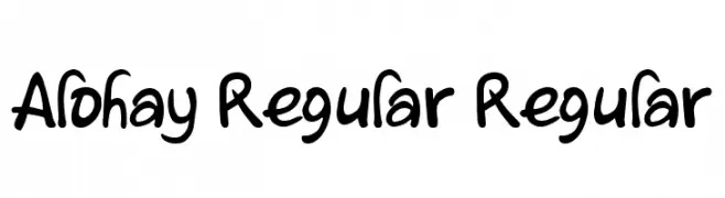 Alohay Regular Regular  les polices de caractères gratuit tlcharger