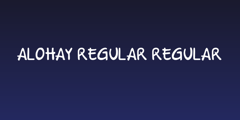 Alohay Regular Regular Social Header