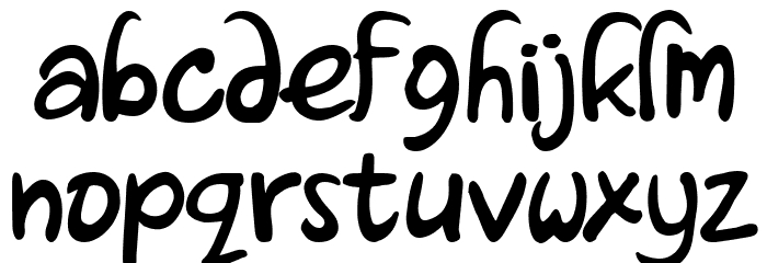 Alohay Regular Regular Font LOWERCASE