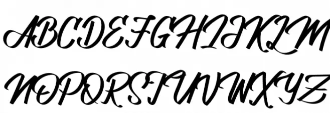 Alondria Bepah Schriftart Groß