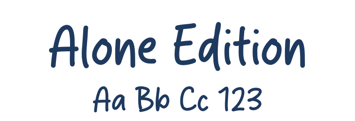 Alone Edition Font Preview