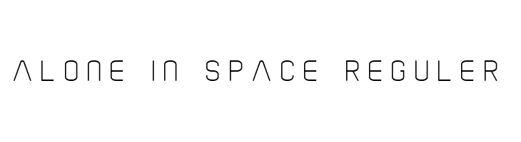 Alone In Space Reguler  フリーフォントのダウンロード