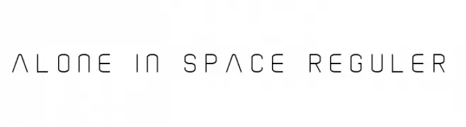 Alone In Space Reguler  les polices de caractères gratuit tlcharger