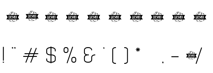 Alone In Space Reguler Font OTHER CHARS