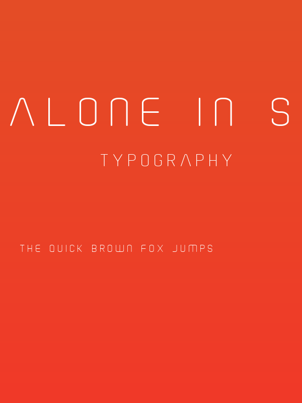 Alone In Space Reguler Poster