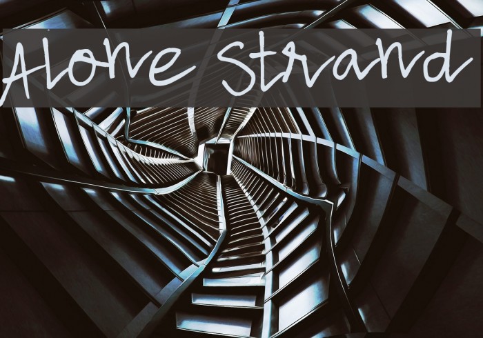 Alone Strand Font examples