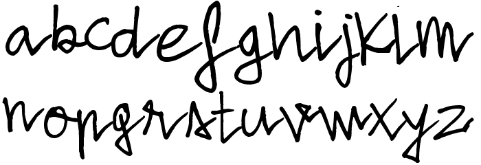 Alone Strand Font LOWERCASE