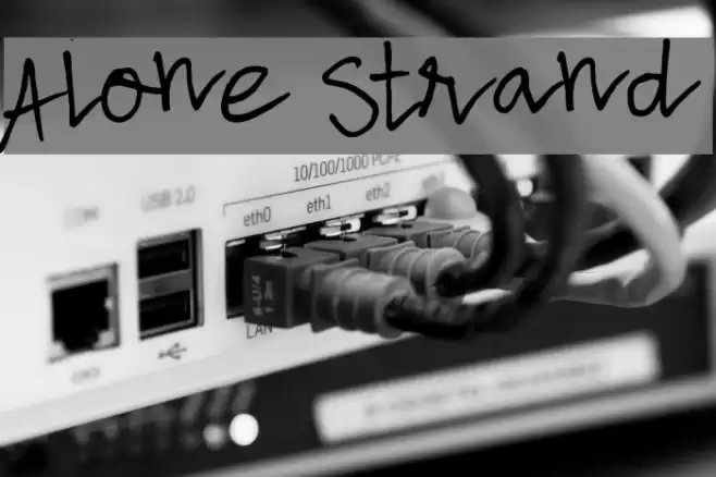Alone Strand Шрифта examples