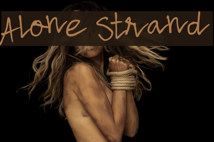 Alone Strand Font examples