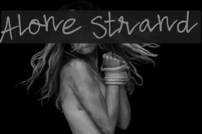 Alone Strand Шрифта examples