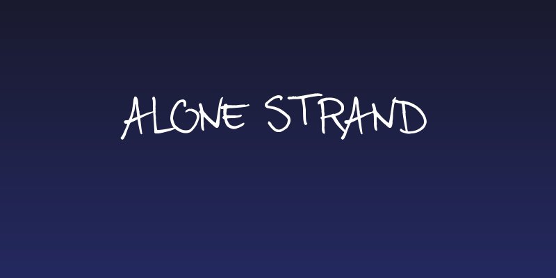 Alone Strand Social Header