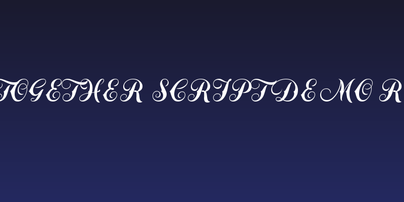 Alone Together Script Demo Regular Social Header