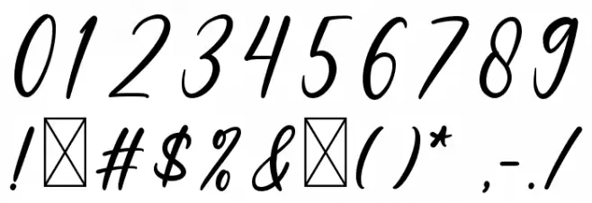 Alone Font OTHER CHARS