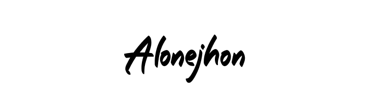 Alonejhon  Frei Schriftart Herunterladen