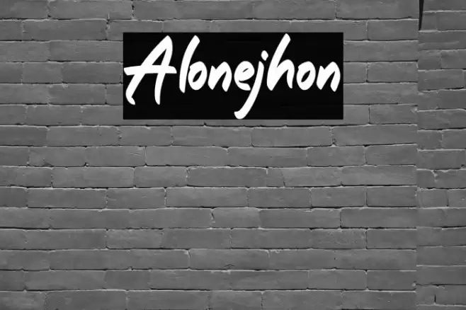 Alonejhon Font examples