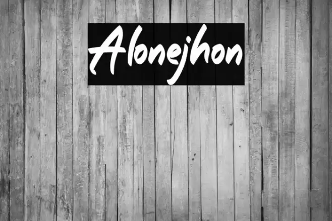 Alonejhon Font examples
