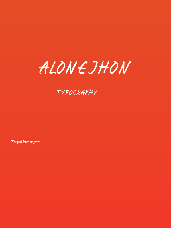 Alonejhon Poster