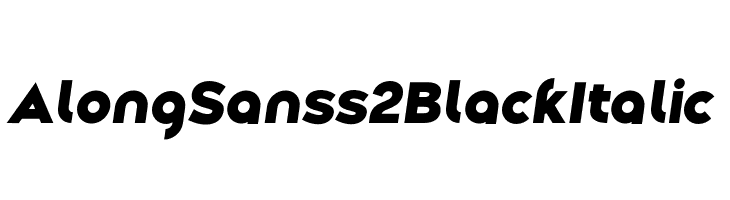 Along Sans s2 BlackItalic  Free Fonts Download