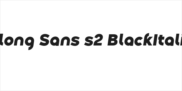 Along Sans s2 BlackItalic Logo