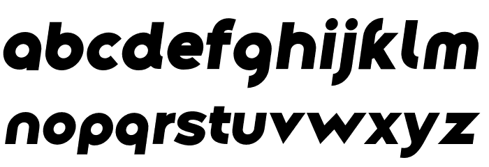 Along Sans s2 BlackItalic Font LOWERCASE