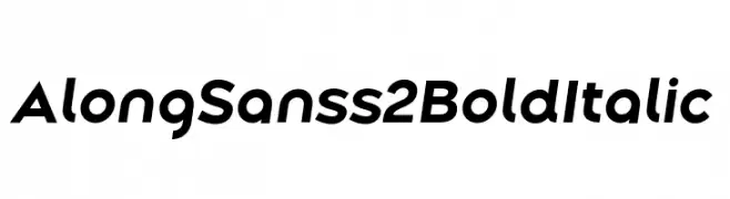 Along Sans s2 BoldItalic  font caratteri gratis